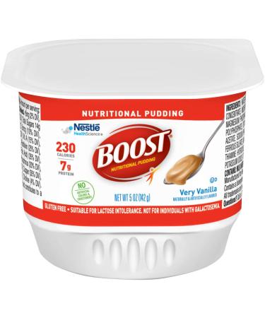 Boost Nutritional Pudding, Vanilla, 5 Ounce (Pack of 48)