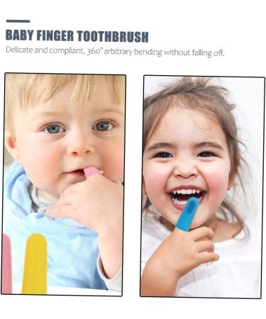 Orfofe 12-Piece Silicone Finger Toothbrush Set for Toddlers - Gentle Oral Care & Massager - Buy Online on GoSupps.com