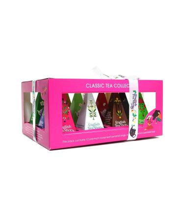 ETS TEEGENKEN Classic Tea Collection - 12 Pyramid Bags | Premium Tea Gift for Women Men & Tea Lovers | Organic Selection - Buy Online on GoSupps.com