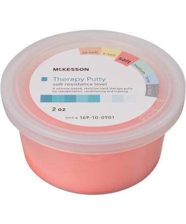 McKesson Therapy Putty - Non-Toxic & Unscented - Red Soft 2 oz - 1 Count - Buy Online on GoSupps.com