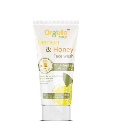 Herbal Lemon & Honey Face wash Enriched with Vitamin C (SLS & Paraban Free) - 100ml (Pack of 1)
