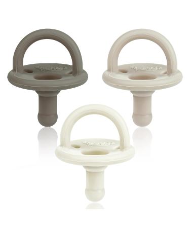 Sweet Child Soothie Pacifiers 0-6 Months - Set of 6 Silicone Binkies with Collapsible Handle and Air Holes - Woodlands Theme - Best Newborn Pacifiers for Boys or Girls - Buy Online on GoSupps.com
