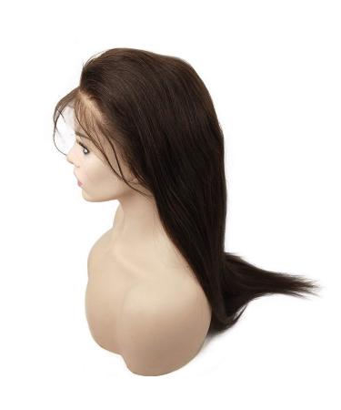 Mila 10-Inch Dark Brown Full Lace Wig | 100% Brazilian Virgin Human Hair | 130% Density with Baby Hair | Glueless 25.4 cm Real Hair Wig - Buy Online on GoSupps.com