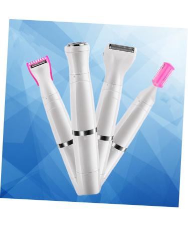 Solustre Women's Electric Hair Razor - 2 Pcs Hair Removal Set | Private Shaving Tool | White Cosmetics - Buy Online on GoSupps.com