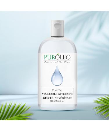 PUROLEO Vegetable Glycerin 8 Fl Oz/236 ML (Packed In Canada) Pure Glycerin for Face Skin and DIY Cosmetics USP Grade glycerin glycerine glycerin for face glycine vegetable glycerin for skin 236 ml (Pack of 1) - Buy Online on GoSupps.com