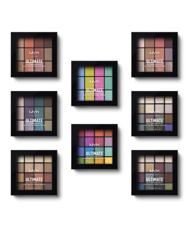 NYX Professional Makeup Ultimate Multi-Finish Shadow Palette - Smoke Screen 0.48oz | Buy Now for International Shipping - Buy Online on GoSupps.com