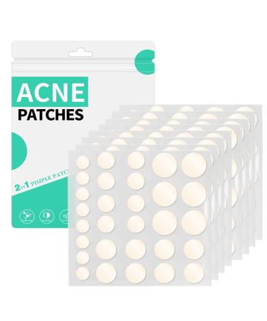 264 PCS Spot Patches Pimple Patches Acne Patch Spot Treatment Absorbing Cover Invisible Blemish Cover Spot Sticker for Fast Acting Skincare Transparent