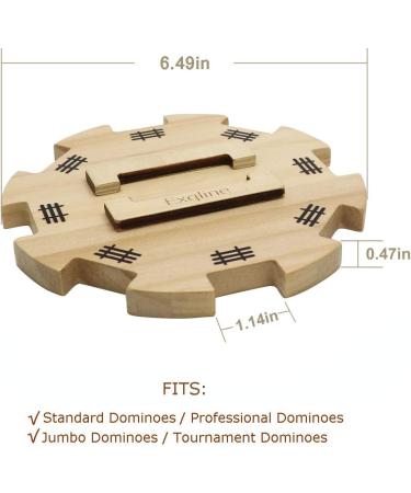 Exqline Mexican Train Dominoes Accessory Set with Wooden Hub, Scorepad, and Train Markers - Buy Online on GoSupps.com