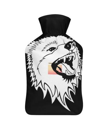 Fox Hot Water Bottle With Cover Plush Bed Bottle Hand Warmer For Adults And Children 26.5X15.3cm