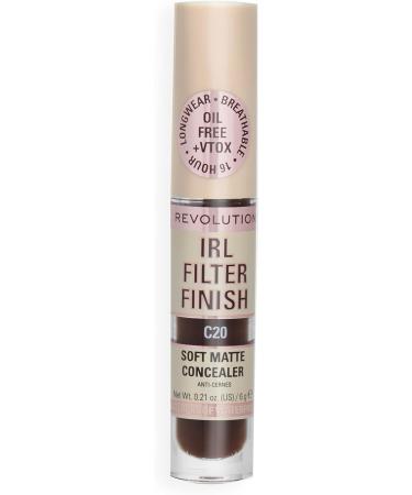 Makeup Revolution IRL Filter Finish Concealer - C20 Deep Skin Tones 6g (Pack of 1) - Buy Online on GoSupps.com