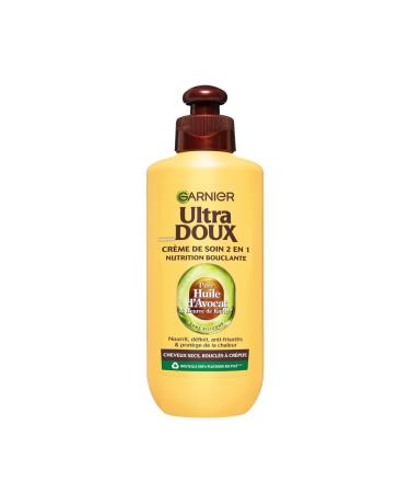 Garnier Ultra Doux l'Huile d'Avocat et Beurre de Karit - Cr me de soin sans rin age Cheveux bucl s fris s 200 ml