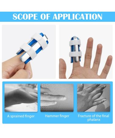 FERCAISH 4-Sided Finger Splints - Metal Finger Support Brace for Injury Recovery & Deformation Correction (Medium) - International Shipping Available - Buy Online on GoSupps.com