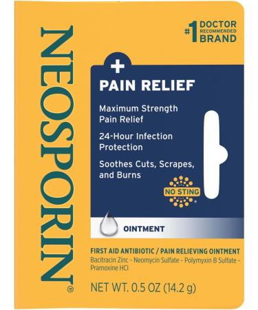 Neosporin Maximum-Strength Pain Relief Ointment - 24-Hour Infection Protection - Buy Online on GoSupps.com