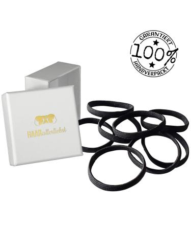 HAARallerliebst Extra Wide Hair Ties (8 Pack) - Black 5 cm | Storage Box Included (White) - International Shipping Available - Buy Online on GoSupps.com