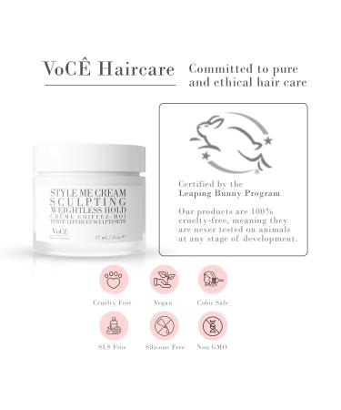 VoC Haircare Natural Styling Cream | Anti-Frizz Weightless Hold & Shine | Vegan Haircare for All Hair Types | Argan Oil & Baobab Extract (57 ml - Buy Online on GoSupps.com