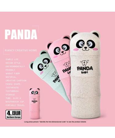 Travel Toothbrush Holder - Pink Panda Organizer & Protective Case | Reusable Toothbrush Cup for International Shipping - Buy Online on GoSupps.com