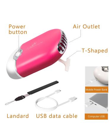 Lash Fan Eyelash Extension Supplies with USB Mini Portable Fans, Shampoo Brush, Mascara Brushes, Wash Bottle - Rose Color - Buy Online on GoSupps.com