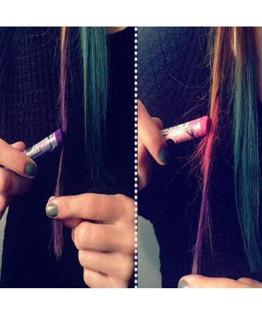 Lurrose 12 hair dye chalk for women hair color chalk hair deyer blue hair chalk hair chalk pens glitters rainbow hair chalk hair chalk salon colored chalk Hair Chalks hair dye stick soft 12 Colors - Buy Online on GoSupps.com