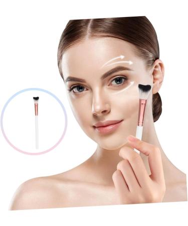 HONMEET Fish Tail Brush Blush Brush Nose Shadow Brush Women Makeup Brush Powder Makeup Brush Foundation Brush Brushes for Nose Makeup Brush for Nose Contour Cosmetic White Highlight Miss 18.50X1.00X1.00CM White - Buy Online on GoSupps.com