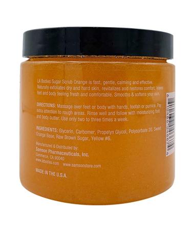 LAB Foot & Body Sugar Scrub - Deep Exfoliating & Moisturizing for Ultra Hydration | Orange (20oz) | International Shipping Available - Buy Online on GoSupps.com