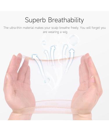 6pcs Stretchy HD Wig Caps for Women | Breathable Lace Front Wig Cap | Invisible Stocking Caps for Wigs | Bald Cap for Thin, Transparent Hair Cuticolor - Buy Online on GoSupps.com