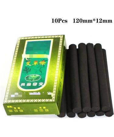 Moxibustion Sticks - 10 Smokeless Moxa Sticks | Wild Artemisia Argy | Effective Moxibustion Massage - Buy Online on GoSupps.com