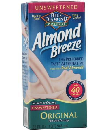 Blue Diamond Original Almond Breeze Unsweetened ( 12x32 OZ)