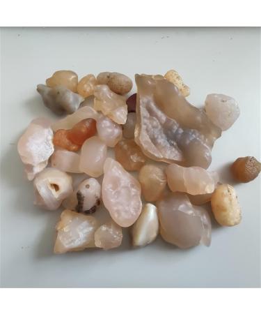 Natural Crystal Rough 100g Natural Rough Agate Alxa League Gobi Agate Jewelry Processing Materials Decorative Stones for Household Fish Tanks Crystal Random size 100g - Buy Online on GoSupps.com