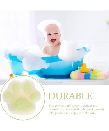 Kisangel Baby Facial Foam Loofah Sponge - Cat Paw Bath Sponge for Toddlers | Gentle Cleansing Pads & Body Powder Puff - Ideal for Bathing & Shower 4.9x4.8CM - Buy Online on GoSupps.com
