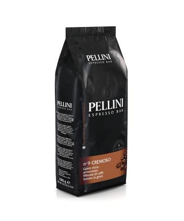 Buy Pellini N.9 Cremoso Espresso Coffee Beans 1kg - Arabica & Robusta Blend Full-Bodied Flavor Medium Roast - International Shipping Available - Buy Online on GoSupps.com