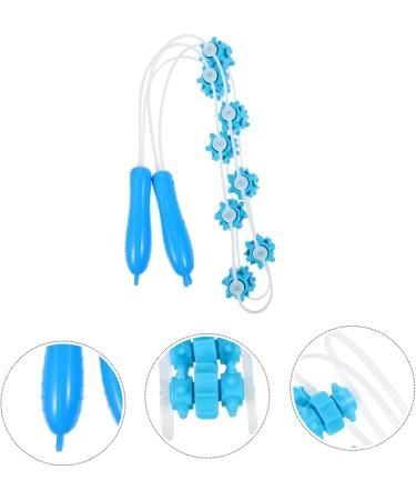 Combined Ball Pull Back Roller - Muscle Trigger Massage Stick & Silica Gel Tool for Back Pain Relief | Stretching & Recovery 115x5.6cm - Buy Online on GoSupps.com