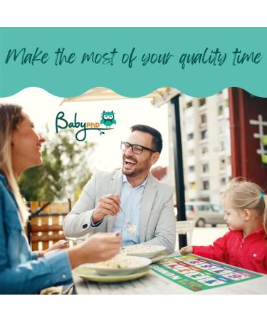 Baby PhD Disposable Placemats - 60 Pack for Babies & Toddlers - Let's Learn Design - Buy Online on GoSupps.com