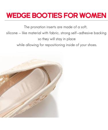 Medial & Lateral Heel Wedge Silicone Insoles for Supination & Pronation - Corrective Gel Inserts for Bow Legs & Knock Knee Pain Relief - Buy Online on GoSupps.com