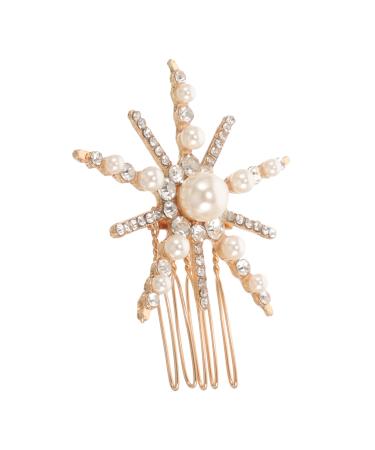 Sunflower Hair Accessories Decorative Hair Combs Hair Clips Hair Claw Clips Wedding Hair Accessories for Bride Girl Headpieces for Wedding Hair Comb for Bride Zinc Alloy Beaupretty