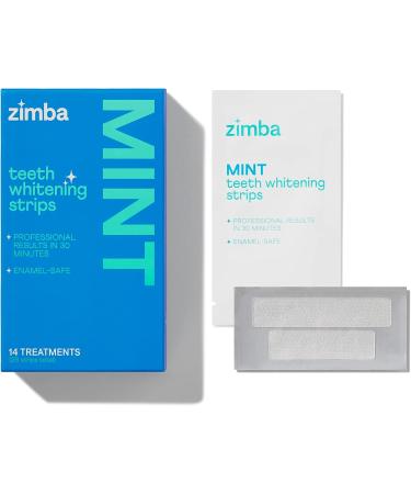 Zimba Vegan Teeth Whitening Strips for Sensitive Teeth - Stain Remover & Whitener - Mint, Spearmint, Wintergreen - 84 Strips - Buy Online on GoSupps.com
