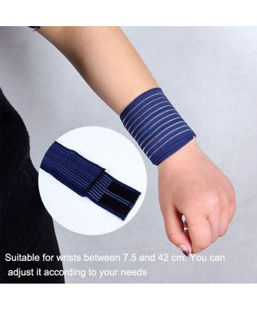 Buy Elastic Wrist Support Strap - 3 Pairs Sports Hand Bandage for Fitness & Gym - International Shipping Available - Buy Online on GoSupps.com