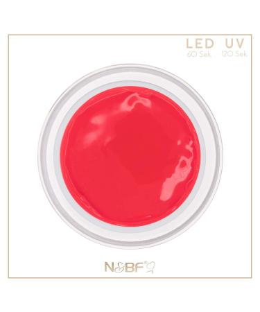 N&BF 15ml Comfort Line Poly Acryl Red - High Quality Professional Acrylic Gel | Red Glimmer Polygel for Gelnageln | Made in Germany - Buy Online on GoSupps.com