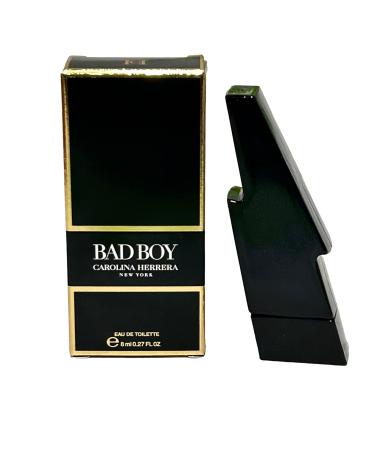 Carolina Herrera Bad Boy Eau De Toilette Mini Splash Men Perfume 8 ml / 0.27 FL Oz