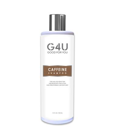 G4U Caffeine Shampoo for Thinning Hair  Hair Loss and Hair Growth for Men and Women. Natural Sulfate Free Shampoo with DHT Blockers. Caffeine Biotin Saw Palmetto and more. For Home  Salons and Spas. 12 Fl Oz