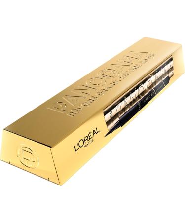 L Or al Paris - Eye Set - Panoramic Volume Mascara - No Clumping - Panorama Volume Millions of Lashes + Felt Liner - Super Liner Perfect Slim - Shade: Black
