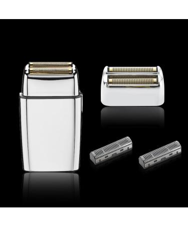 BaBylissPRO Barberology Cordless Metal Double Foil Shaver FXFS2 Replacement Foil and Cutters - Silver - Buy Online on GoSupps.com