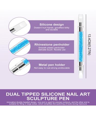 Nail Carving Gel 3D Nail Gel | 5 Colors Builder Nail Designs Solid Carving Gel | Non-stick Manicure Set with Carving Pen Soak UV/LED - Buy Online on GoSupps.com