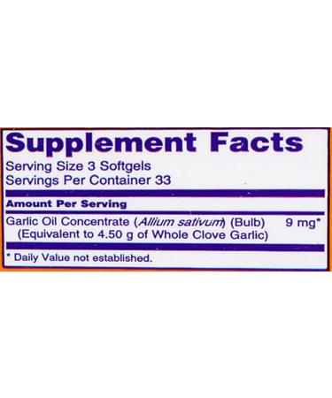 NOW Foods Garlic Oil 1500 mg 100 Softgels (Pack of 2) - Buy Online on GoSupps.com