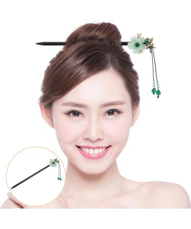Beaupretty Chinese Wood Hair Sticks Vintage Hair Chopstick Chinese Style Flower Tassel Hair Stick Retro Chinese Wooden Hairpins for Women Girl Long Hair - Buy Online on GoSupps.com