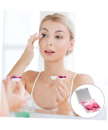 Solustrative 12-Piece Hard Contact Lens Case - Durable Mini Organizer with Mirror & Travel Storage | International Shipping - Buy Online on GoSupps.com