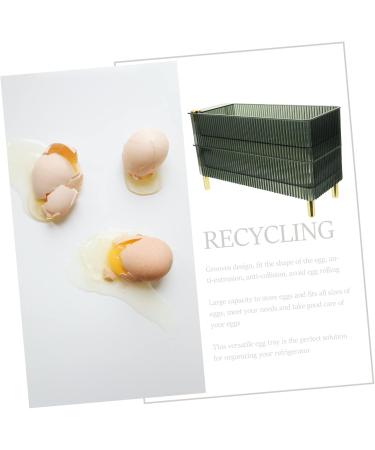 Serving Tray Box Plastic Container Plastic Pallet Fridge Egg Container Multi-Layers Eggs re-usable Green 26.5X16X10CM - Buy Online on GoSupps.com