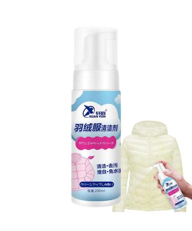 Dry Cleaning Spray Dry Fast Water Natural Down Jacket Cleaner Spray 7.04 oz High-Performance Stain Remover for Down Jackets Laundry Supplies