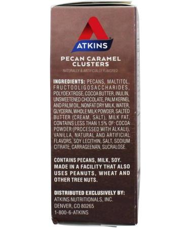 Atkins Endulge Pecan Caramel Clusters 0.49 oz (Pack of 10) - Delicious Low Carb Snack - Buy Online on GoSupps.com