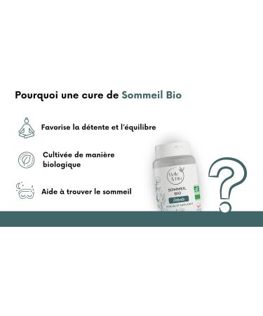 SLEEP & RELAXATION - Organic Sleep - Passionflower Lemon Balm & Eschscholzia Ecocert Certified - 120 capsules - 2 months cure - BELLE&BIO Pill Box - Made in France - Buy Online on GoSupps.com