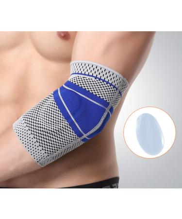 Sports Compression Elbow Sleeves | Padded Elbow Guard for Men | International Shipping - Buy Online on GoSupps.com